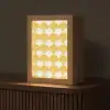 Waaier - Geel - Art Light Box met kabel (Tafellamp) klein 925 -z3d_website