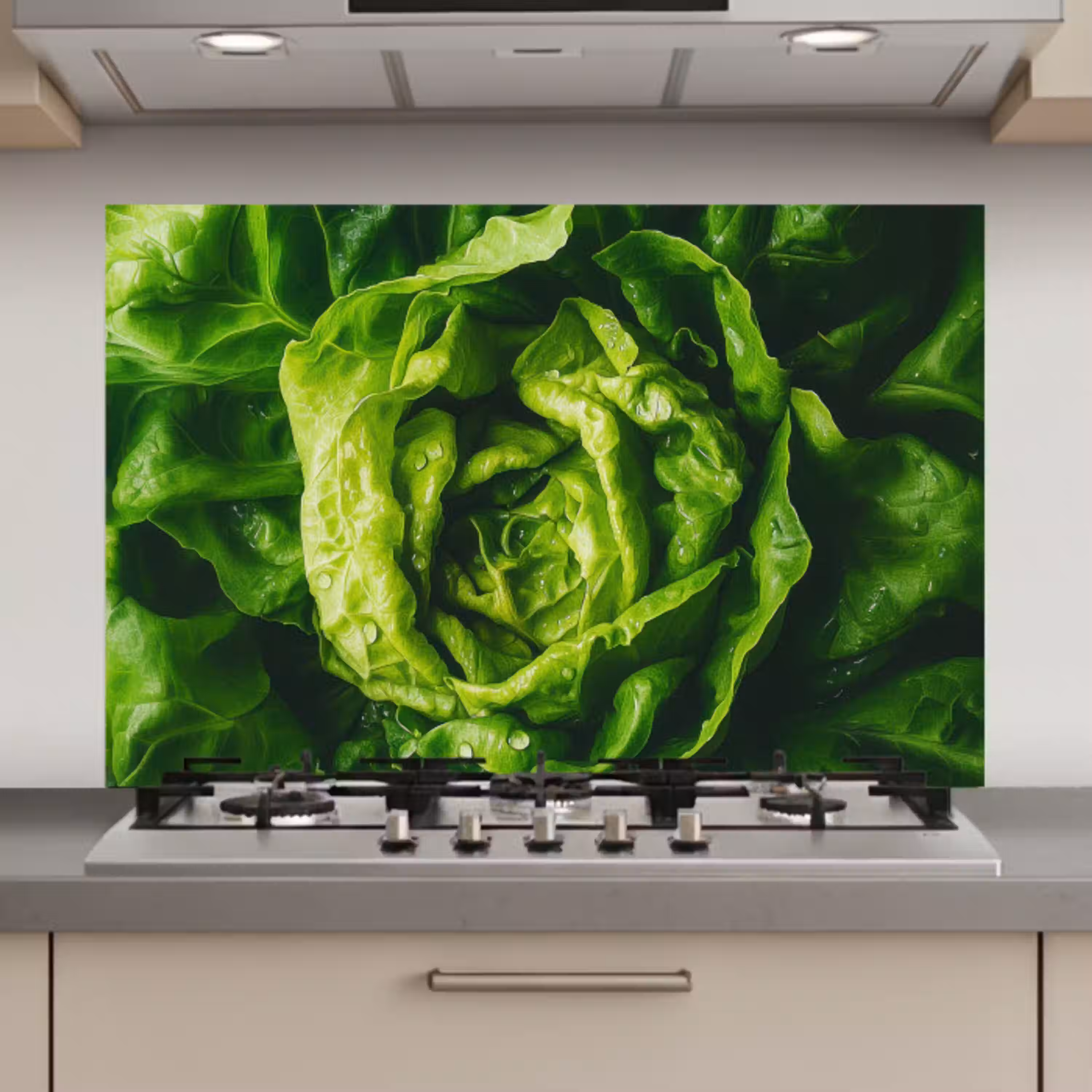 Groente - Sla - Groen keuken achterwand spatscherm klein -3d_website