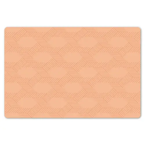 Patroon - Oranje - Lijnen Placemat vinyl groot 368 -zzsfeer1_Kitchenyeah-website