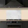 Marmer - Textuur - Grijs - Marmerlook keuken achterwand spatscherm klein -sfeer1