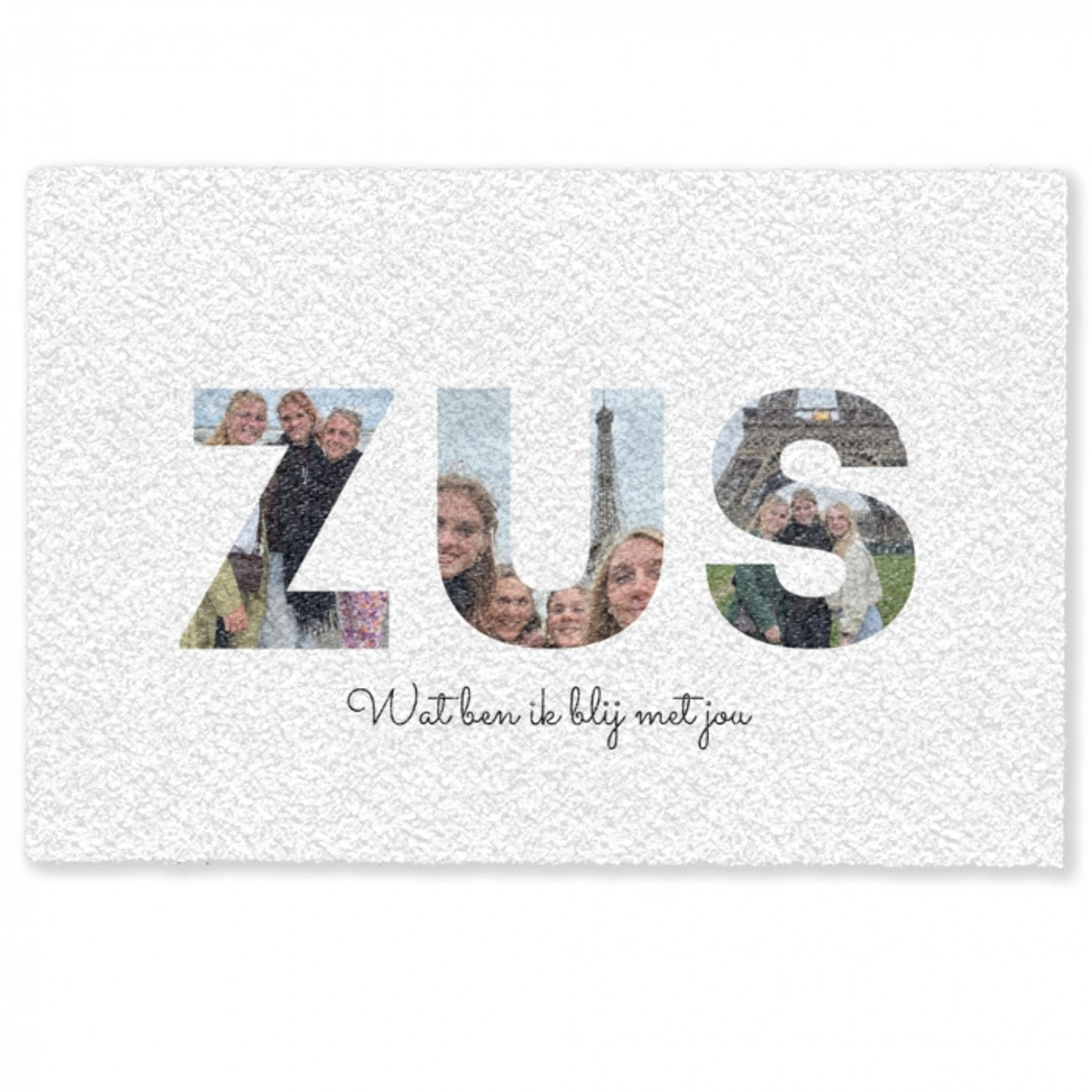 Zus - Lettercollage Deurmat klein -zkaufland3d