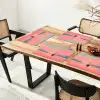 Zeilboot - Roze zee - Zonsondergang - Bergen Placemat vinyl groot -zzsfeer4_Kitchenyeah-website