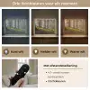 Zon - Takken - Bomen - Bos - Natuur Light Box met batterij (Wandlamp) middel -USP_lichtkleurNL