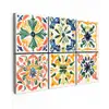 Spaans - Tegels - Keramiek - Bloemen canvas 2cm klein -z3d