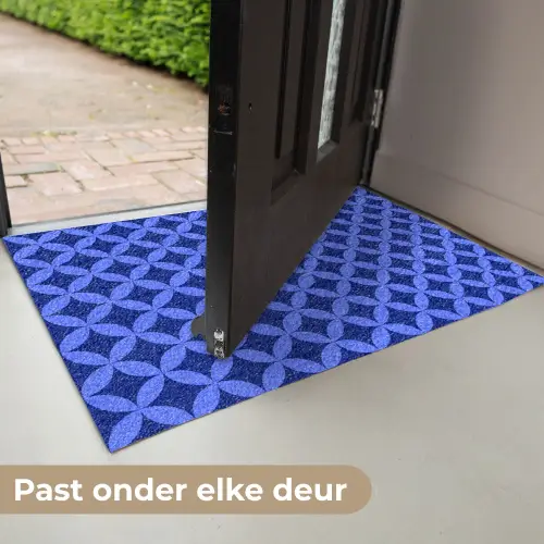 Patroon - Blauw Deurmat klein -USP_NL