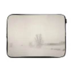 Boom - Mist - Sneeuw - Winter - Minimalistisch laptophoes neopreen klein -3d