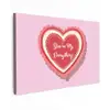 Liefde - Hart - Valentijn Tuinposter op houten frame 2 cm dik klein -3d