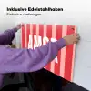 Amor - Strepen - Rood - Roze Inductie beschemer met haakjes klein -ky-ophangen-de