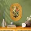 Bladeren - Boeket - Bloemen - Geel Wandcirkel Ovaal Forex klein -sfeer2