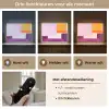 Vlakken - Abstract - Rechthoekig - Oranje Light Box met batterij (Wandlamp) middel -USP_lichtkleurNL