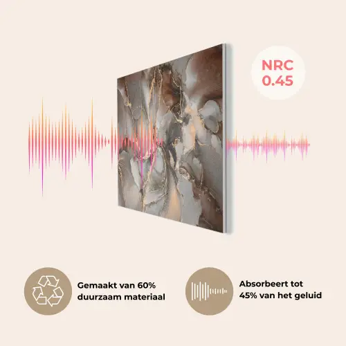 Grijs - Goud - Marmer - Marmerlook PET vilt klein -USP_NL