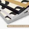 Abstract - Lijnen - Modern - Beige Textielframe zwart klein -USP_kleurenNL