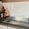 Strand - Zee - Zonsondergang Inductie beschermer vinyl 3mm klein -sfeer3