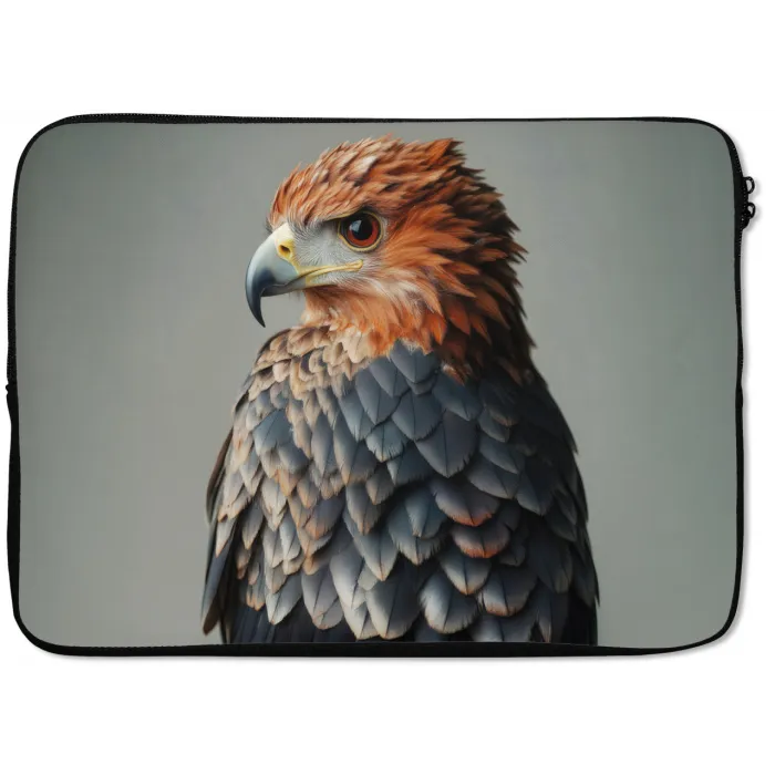 Vogel - Realistisch - Veren - Bruin laptophoes neopreen klein -zkaufland3dotto