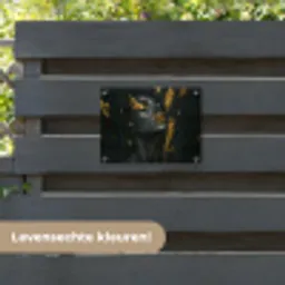 Gezicht - Vrouw - Verfspatten - Abstract tuinposter los doek klein -sfeer3