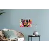 Portret - Vrouw - Abstract - Zonnebril Muursticker klein -plant