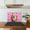Hond - Kiss- Valentijn - Hartjes keuken achterwand spatscherm klein -sfeer2