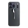 Zilver - Metaal - Lepel Telefoonhoesje iPhone 17 Pro klein -3d