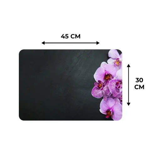 Orchidee - Bloemen - Roze - Flora Placemat vinyl groot -specs