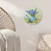 Gieter - Lavendel - Bloesems Akoestische PET Vilt - Rond klein -sfeer4