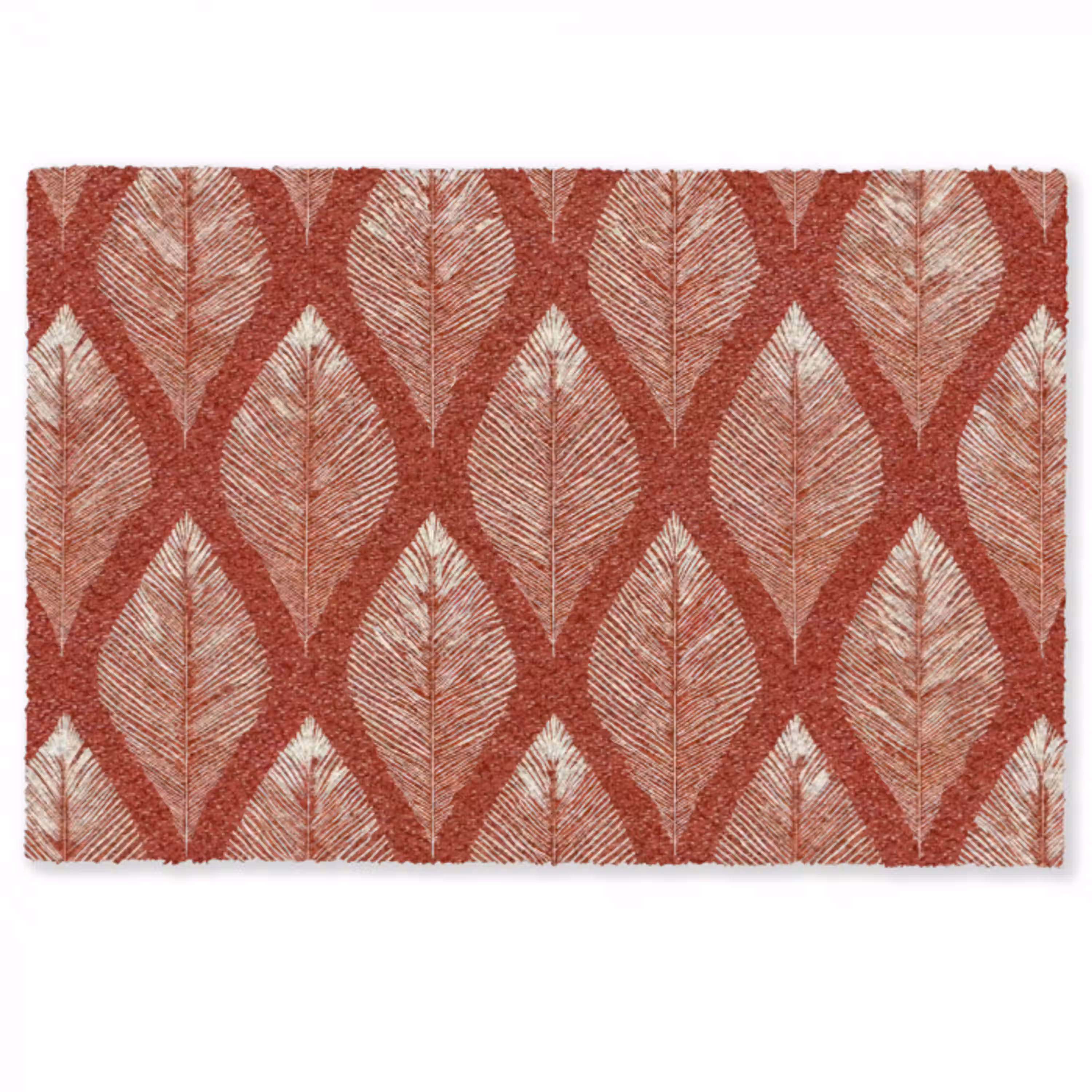 Bladeren - Rood - Elegant Deurmat klein -zkaufland3d