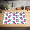 Ananas - Roze - Wit Inductie beschermer vinyl 3mm klein 276 -sfeer5