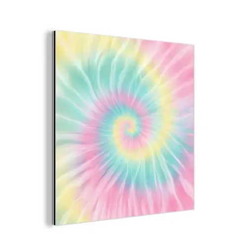 Pasteltinten - Tie dye - Roze aluminium wit klein -3d