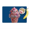 Ijsje - Hoorntje - Steentjes - Blauw Placemat vinyl groot -zzzproduct_Kitchenyeah-website