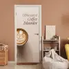 Koffie - Obessive Coffee Disorder - Beige deurposter klein -sfeer1