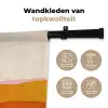 Zon - Heuvels - Abstract - Roze Wandkleed katoen klein -sfeer2