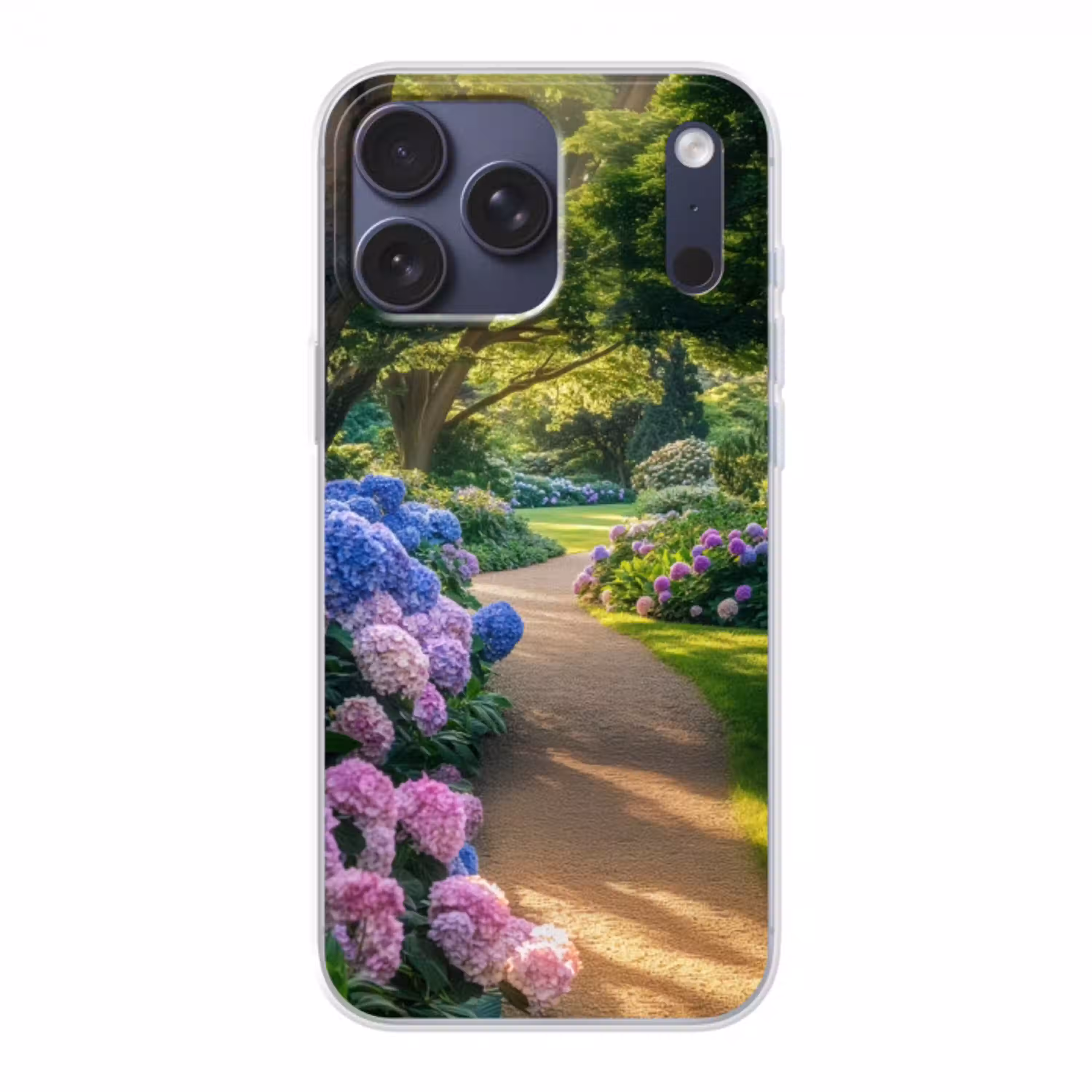 Hortensia- Park - Pad Telefoonhoesje iPhone 17 Pro Max klein -3d