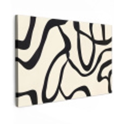 Abstract - Lijnen - Modern - Beige canvas 2cm klein -z3d