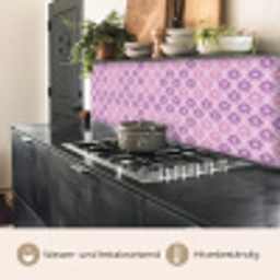 Bloemenruit - Patroon - Paars keuken achterwand 2 middel 871 -usp_DE