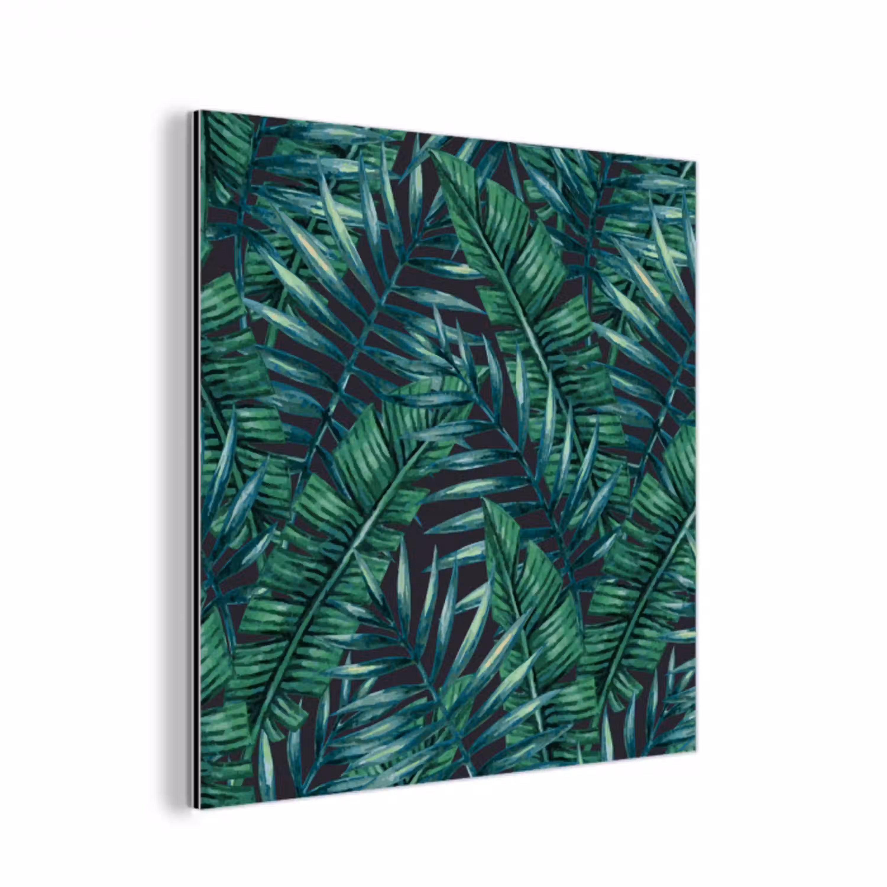 Bladeren - Tropisch - Jungle -  Natuur aluminium wit klein -3d
