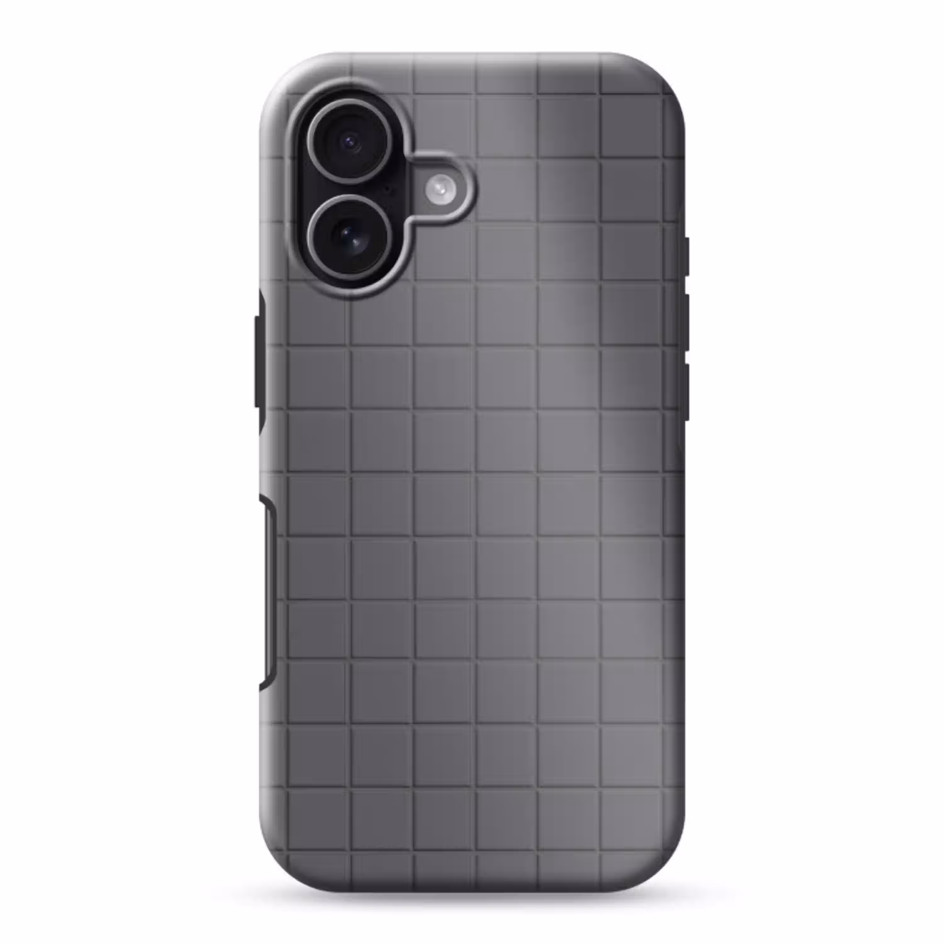 Patroon - Tegel - Grafiet - Grijs Toughcase MagSafe Apple iPhone 17 klein 1017 -3d
