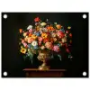 Goud - Bloemen - Kleuren - Vaas tuinposter los doek klein -3d