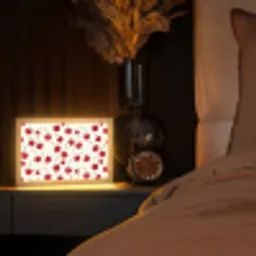 Kersen - Minimalistisch - Rood Light Box met kabel (Tafellamp) klein 924 -sfeer1