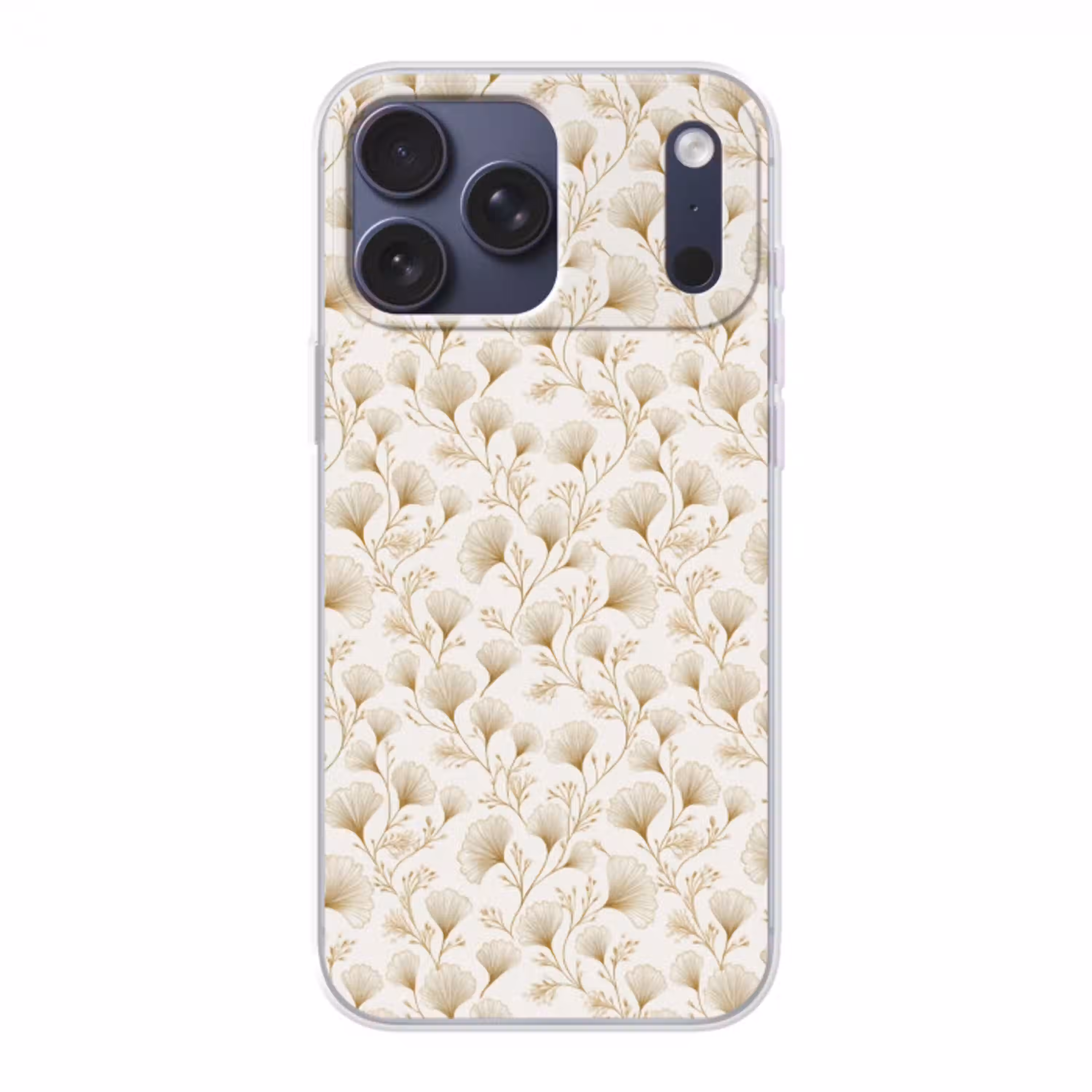 Ginkgo - Takken - Goud Telefoonhoesje iPhone 17 Pro Max klein 879 -3d