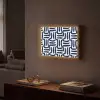 Abstract - Modern - Blauw Light Box met batterij (Wandlamp) middel 907 -sfeer1