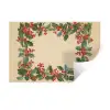 Hulstrand - Bessen - Beige Muursticker klein -3d