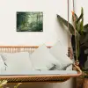 Bos - Pad - Zon - Bomen - Groen - Natuur tuinposter los doek klein -sfeer7