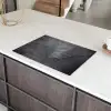 Beton - Zwart - Scheur Inductie beschermer vinyl 3mm klein -sfeer8
