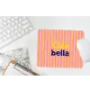 Verticaal - Strepen - Oranje - Ciao bella muismat rubber klein -witbureau
