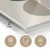 Halve cirkels - Aardetinten - Grafisch plexiglas 5mm klein -sfeer2