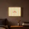 Strepen - Abstract - Yes you can - Rood Light Box met batterij (Wandlamp) middel -sfeer4
