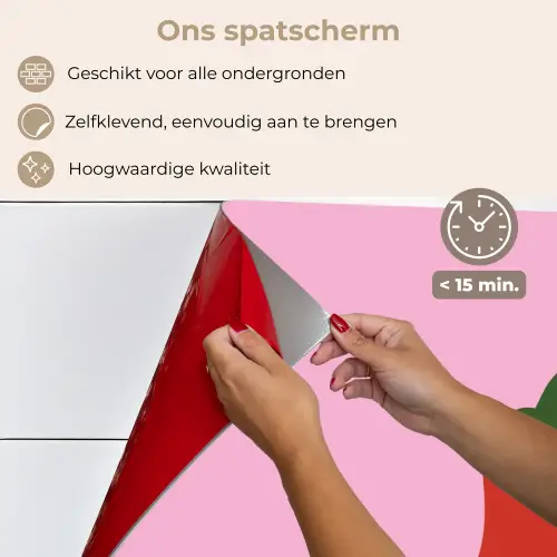 Peper - Rood - Illustratie keuken achterwand spatscherm klein -spatscherm_NL