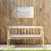 Zee - Zon - Zand Tuinposter op houten frame 2 cm dik klein -sfeer4