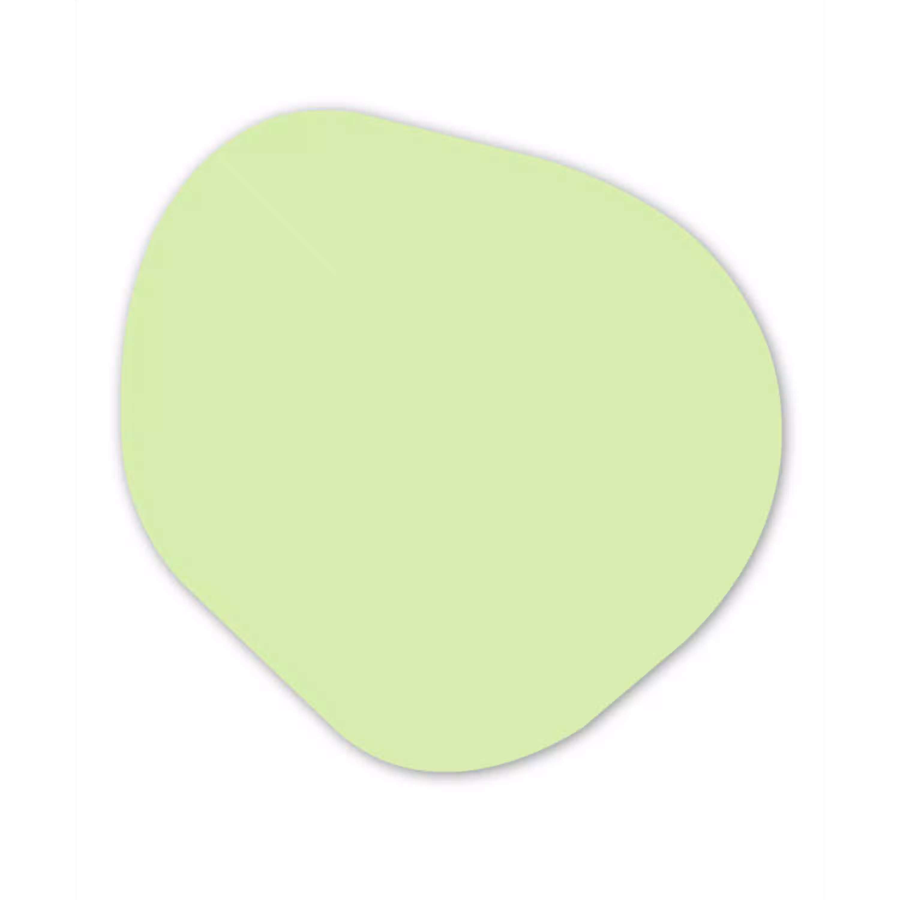 Light - Lime - Groen Wandcirkel Organisch Aluminium middel 851 -3d
