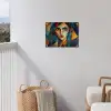 Portret - Abstract - Vormen tuinposter los doek klein -sfeer8