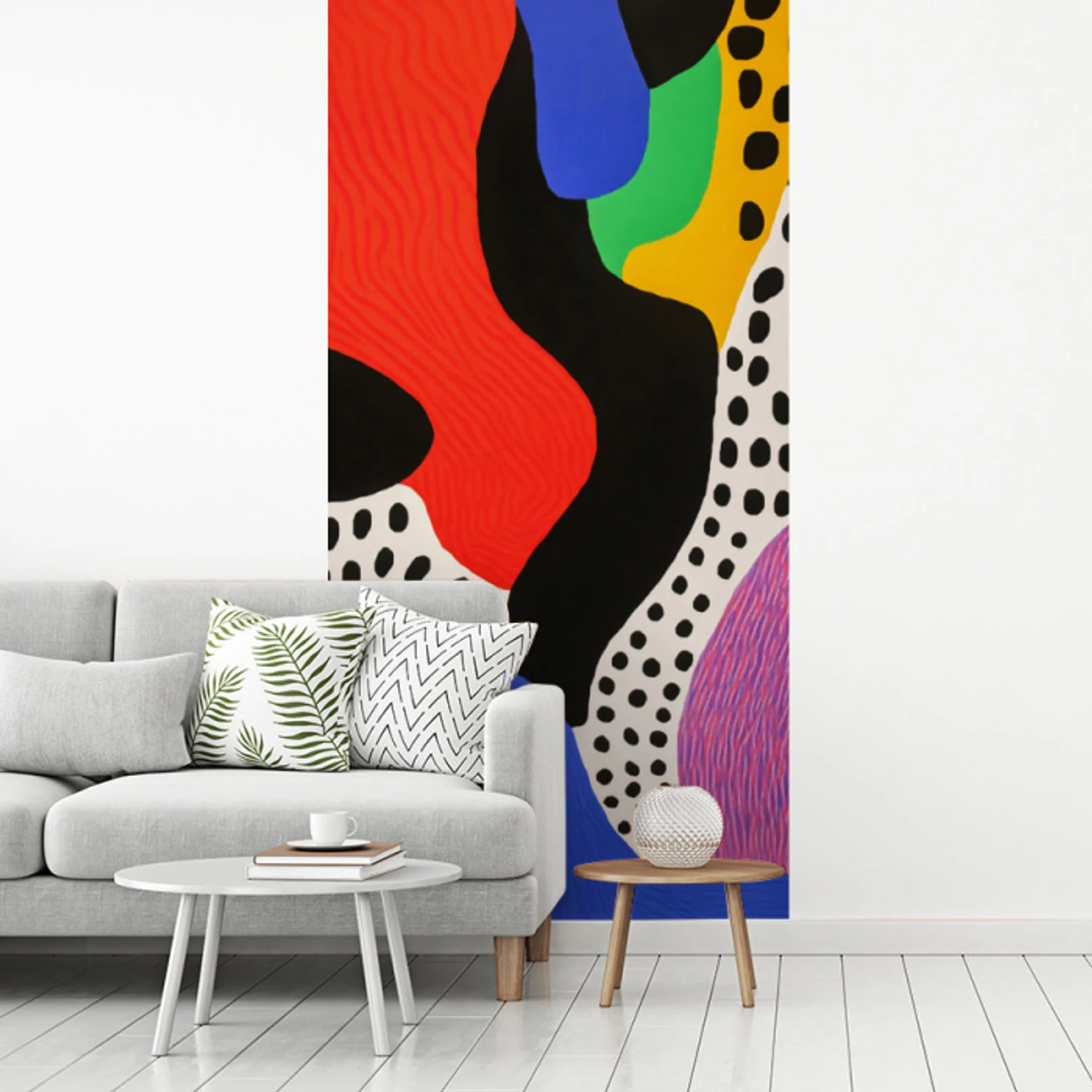 Abstract - Vormen - Kleuren - Stippen fotobehang vinyl groot -woonkamer